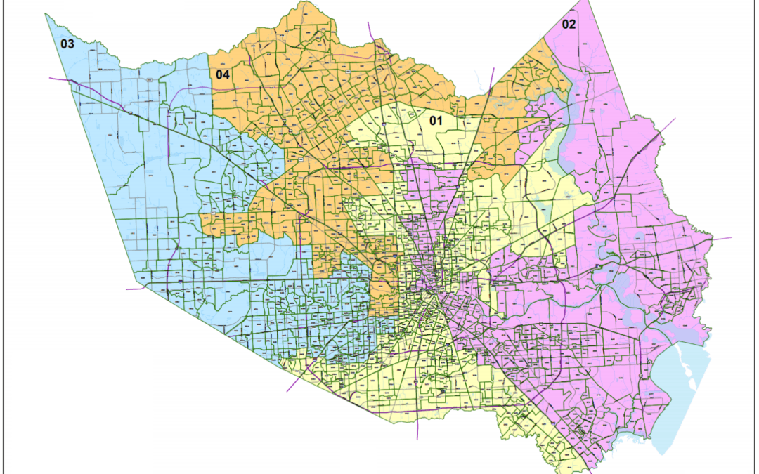 Harris County (Estimated) Voter Registration Population by Commissioner