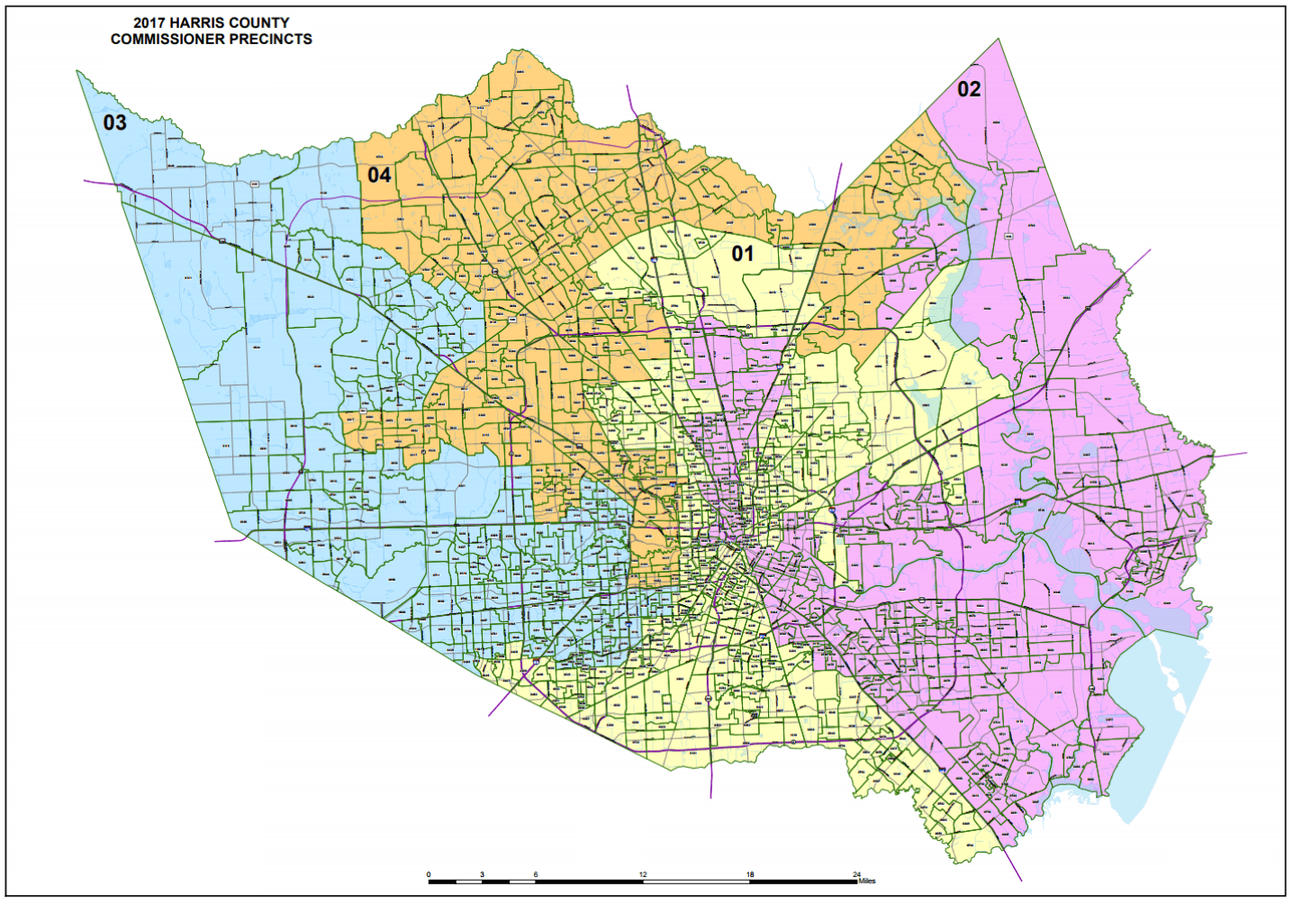 Harris County Map Boundaries